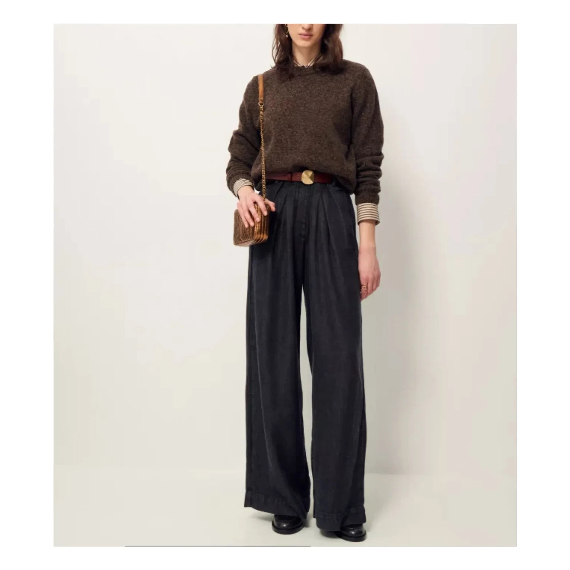 Sessùn - Suéter Silty de lana merino | Gris oscuro