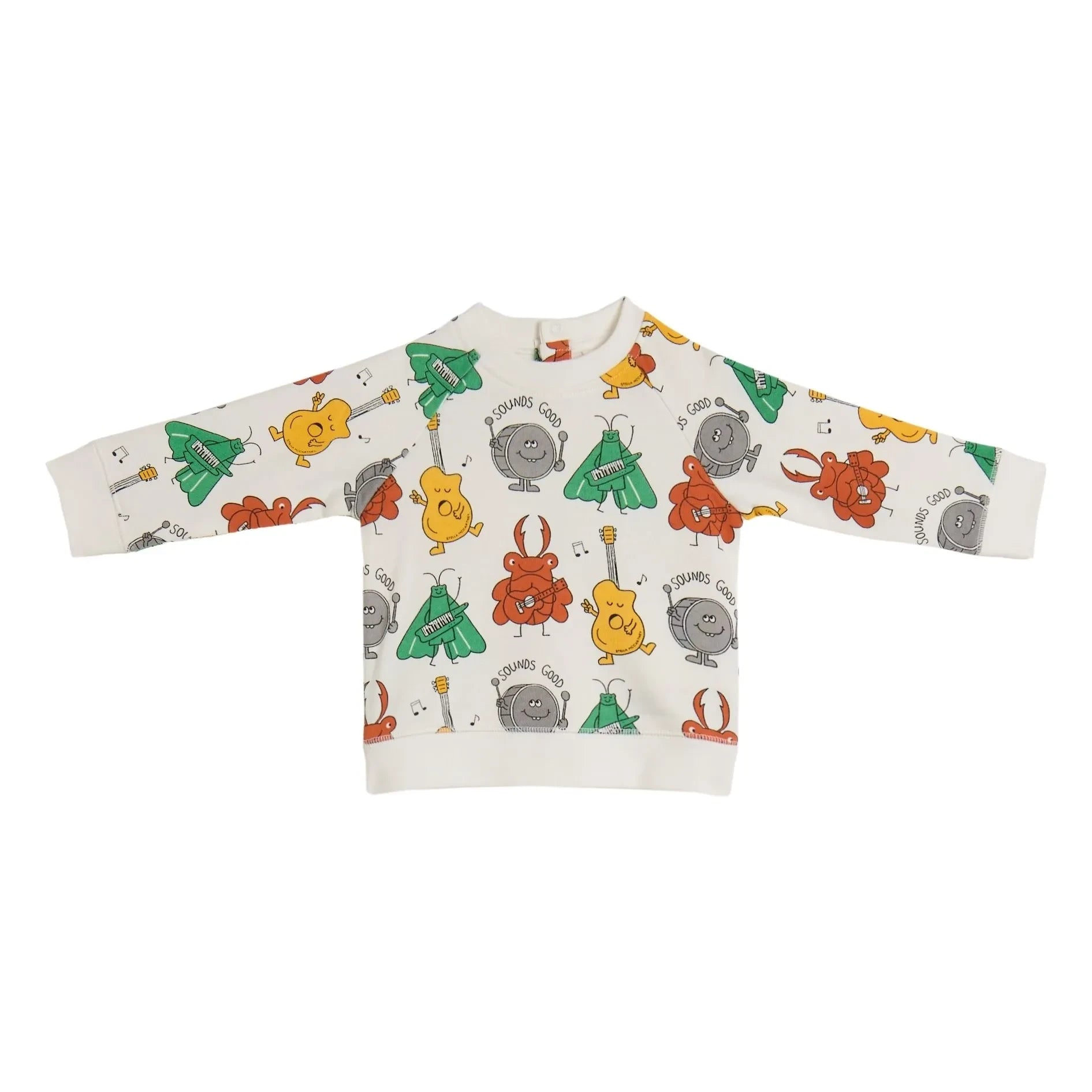 Stella McCartney Kids - Sudadera con insectos de algodón orgánico | Crema