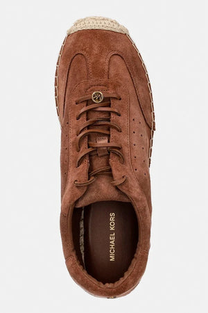 Zapatillas de esparto de ante para mujer MICHAEL Michael Kors Ollie Lace Up