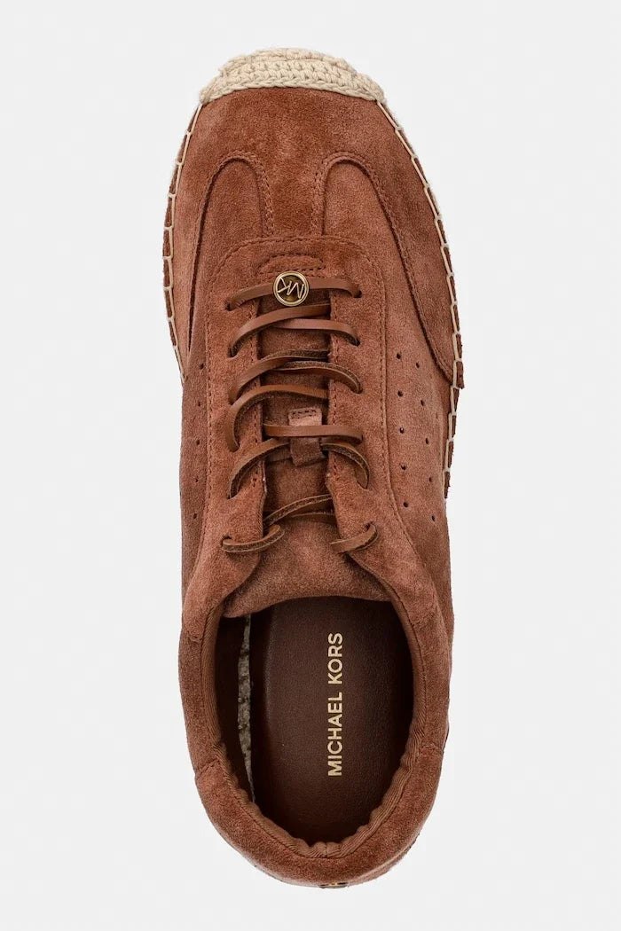 Zapatillas de esparto de ante para mujer MICHAEL Michael Kors Ollie Lace Up