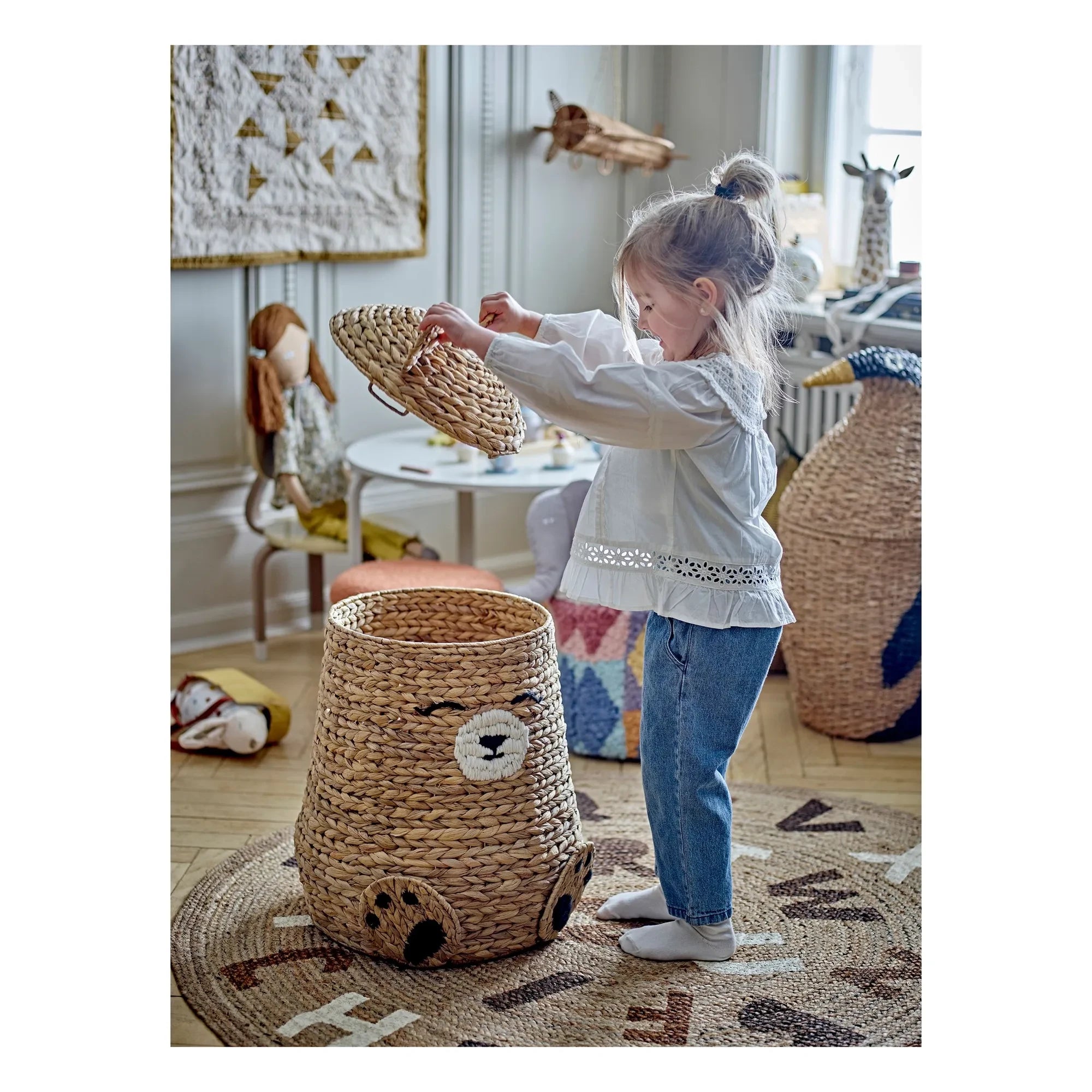 Bloomingville Mini - Alfombra de yute Dinne | Natural