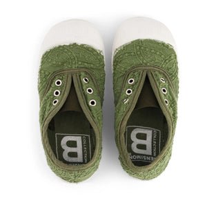 Bensimon - Zapatillas Tennis Elly Broderie Anglaise | Caqui