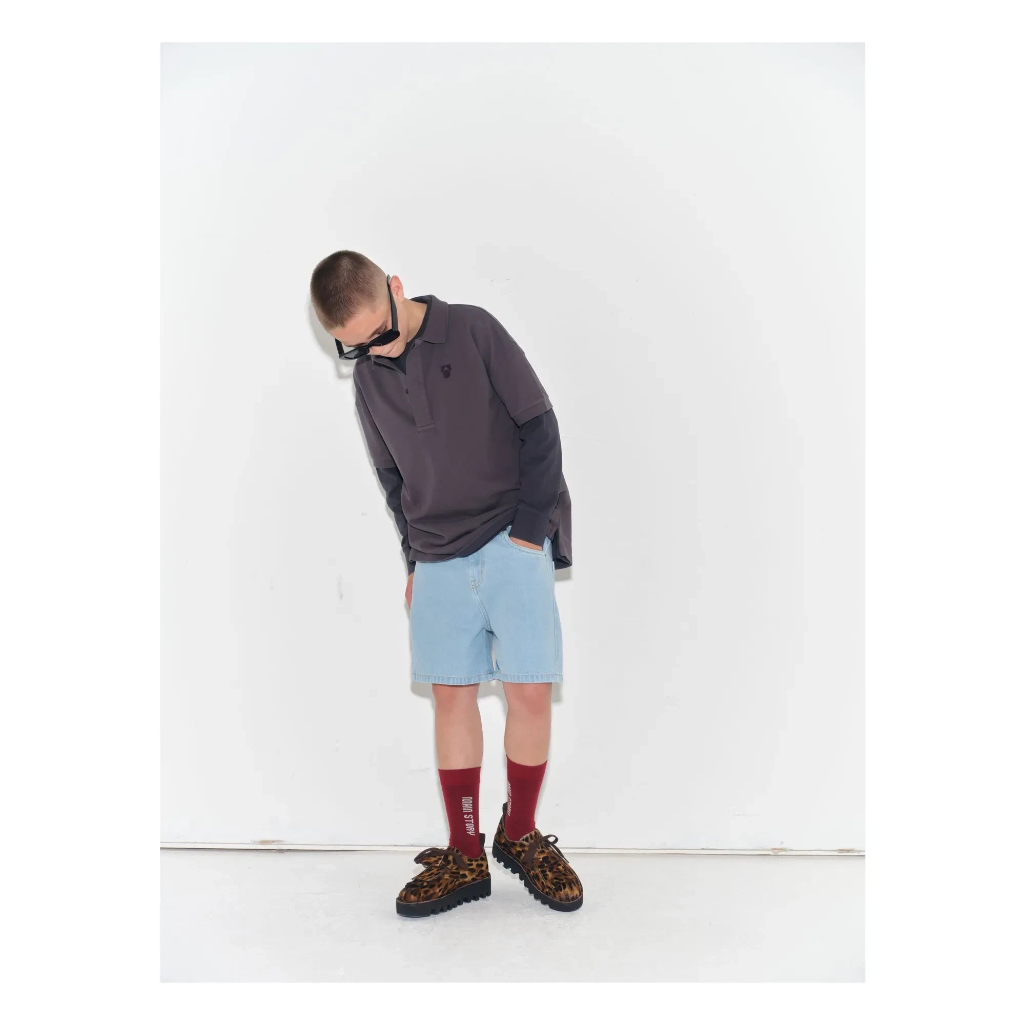 Main Story - Pantalones Cortos Vaqueros de Algodón Orgánico | Azul Claro