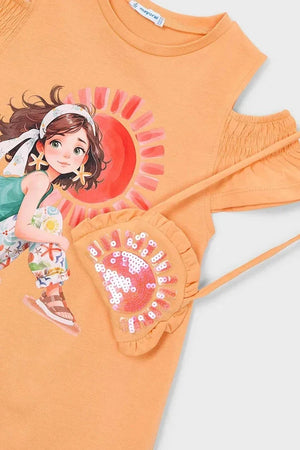Vestido de algodón para niña Mayoral