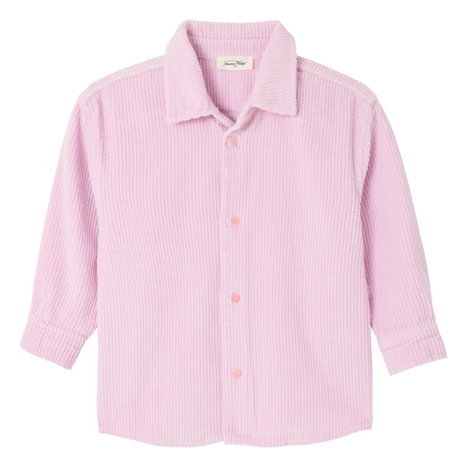 American Vintage - Camisa de Pana de Algodón Orgánico Padow | Rosa Palo