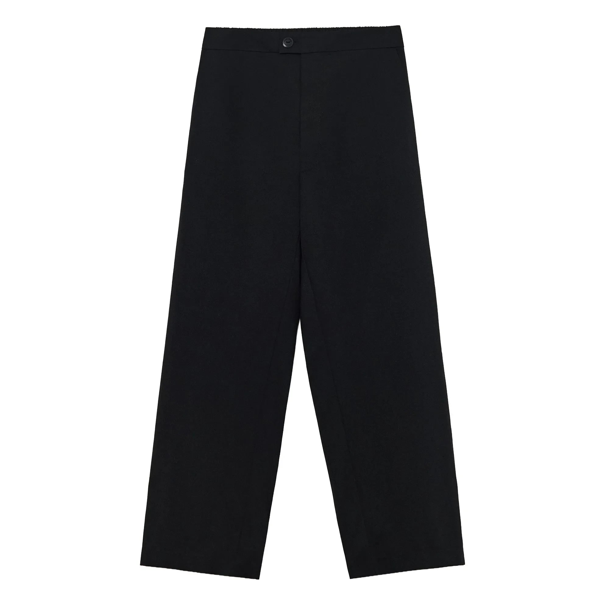 Cordera - Pantalón de lana virgen de sastrería nueva | Negro