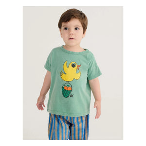 Bobo Choses - Camiseta Bird Sin Lavar Algodón Orgánico | Verde