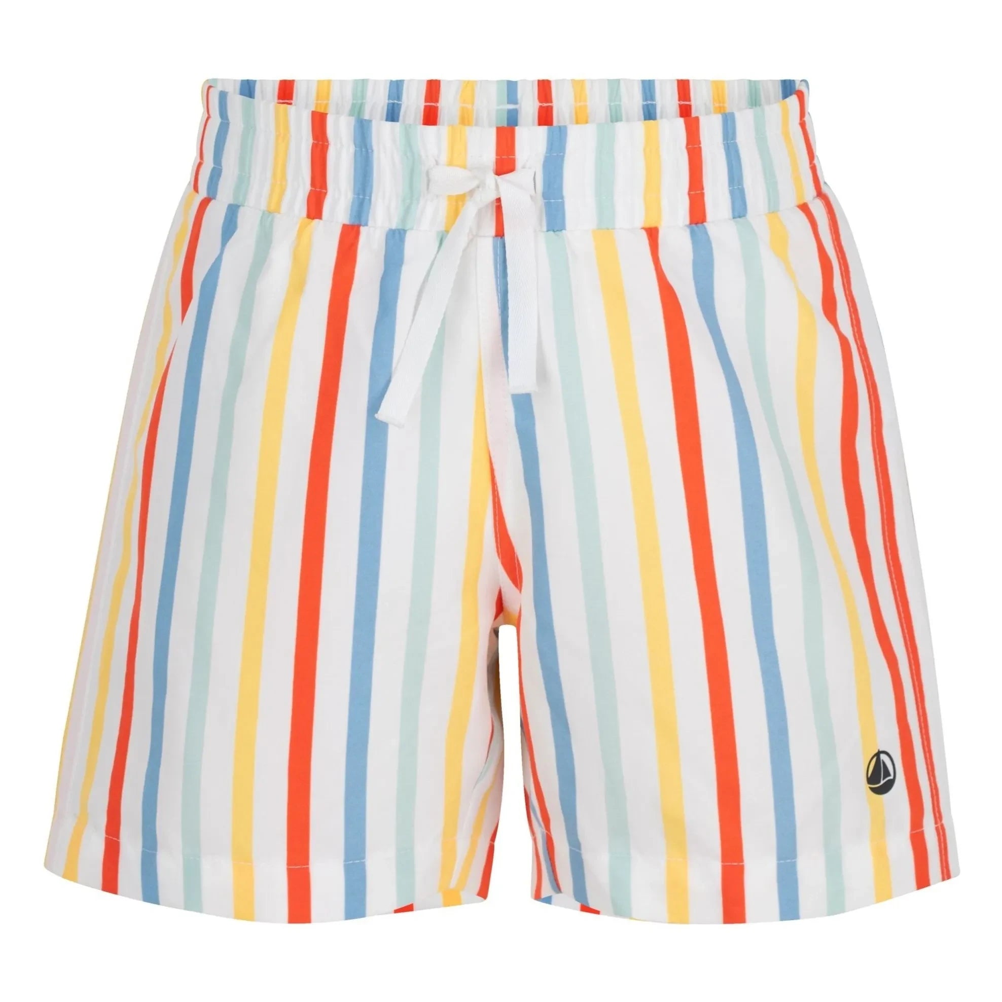 Petit Bateau - Bañador con rayas de fibra reciclada | Amarillo