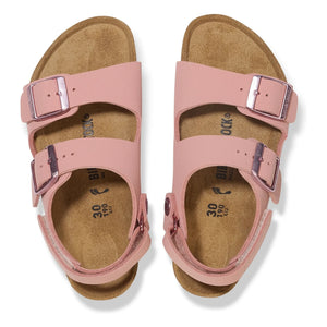 BIRKENSTOCK - Sandalias Milano AS Niños Birko-Flor Birkibuc | Rosado