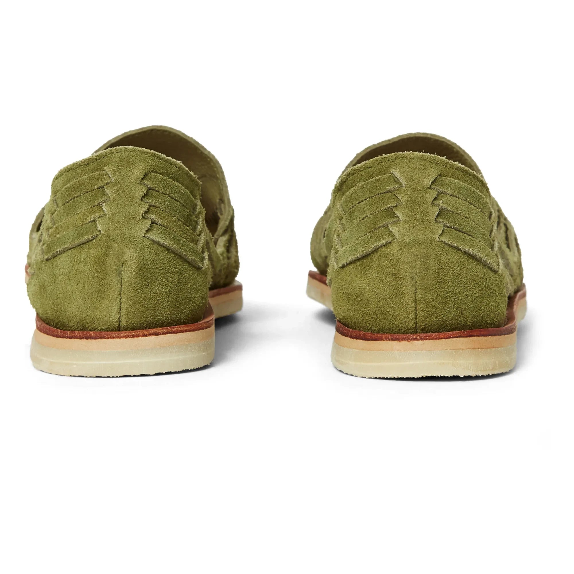 Mapache - Sandalias de Ante Alegre | Verde oliva