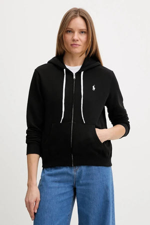 Sudadera con capucha y cremallera de algodón para mujer Polo Ralph Lauren