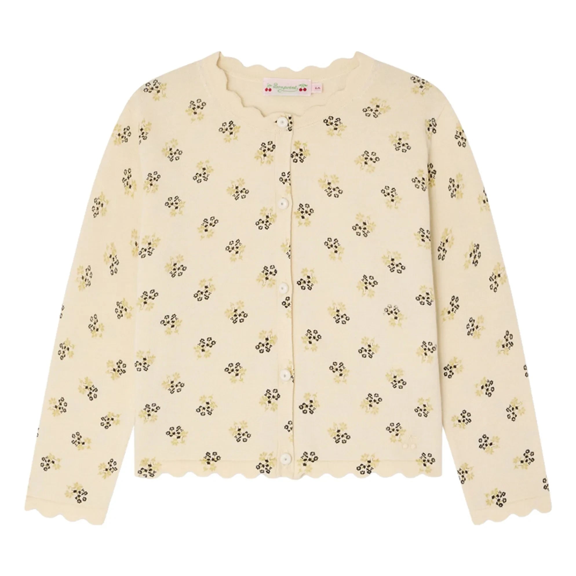 Bonpoint - Chaqueta de algodón orgánico Lume Fleuri | Crudo