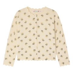 Bonpoint - Chaqueta de algodón orgánico Lume Fleuri | Crudo