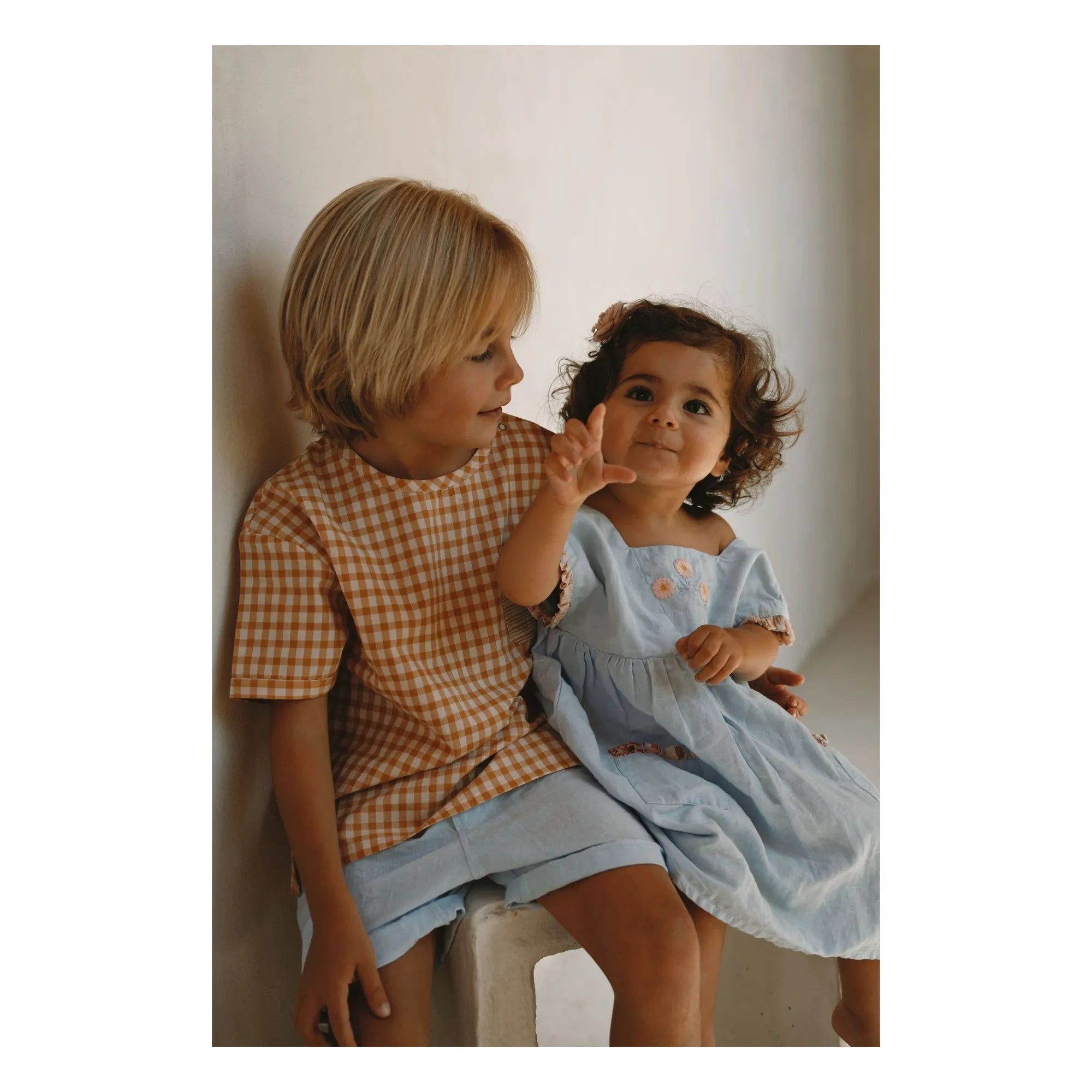 Vestido bordado Lilinoa - Marie Lin | Azul claro