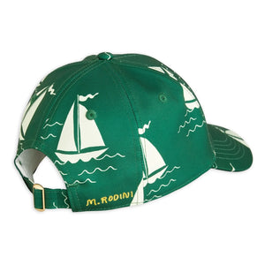 Mini Rodini - Gorro de algodón orgánico Bateaux | Verde