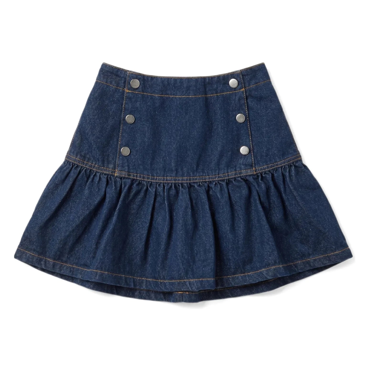 Smallable Kid - Falda vaquera con botones Ema | Azul denim