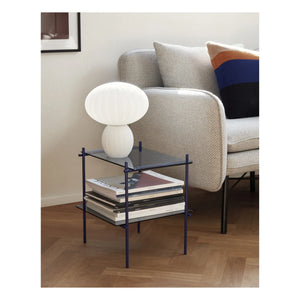 Hübsch - Lámpara de mesa de cristal opalino | Blanco