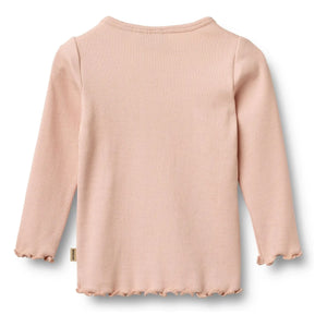 Trigo - Camiseta de algodón orgánico Ida | Rosa pálido