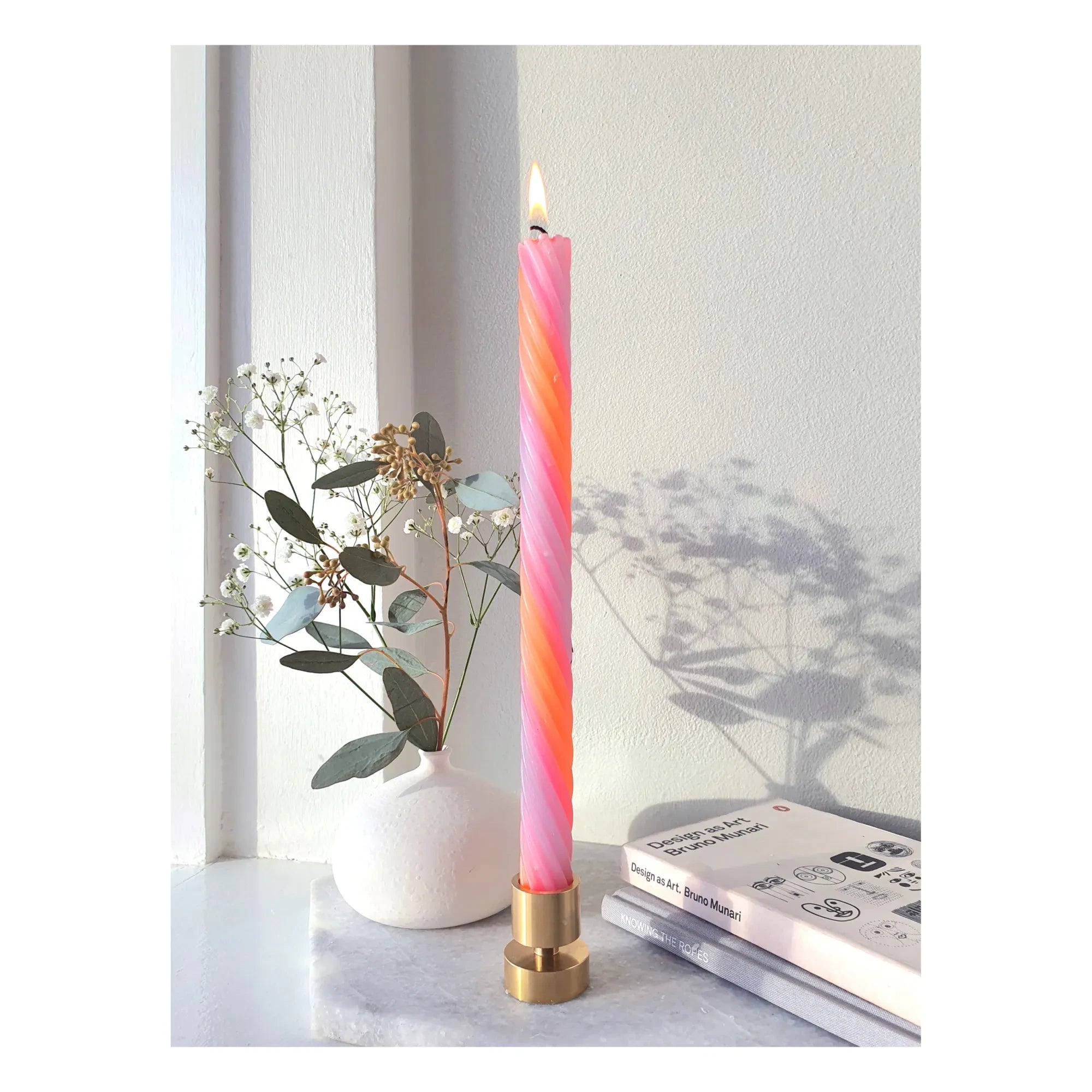 Lex Pott - Velas de cuerda - Set de 4 | Naranja