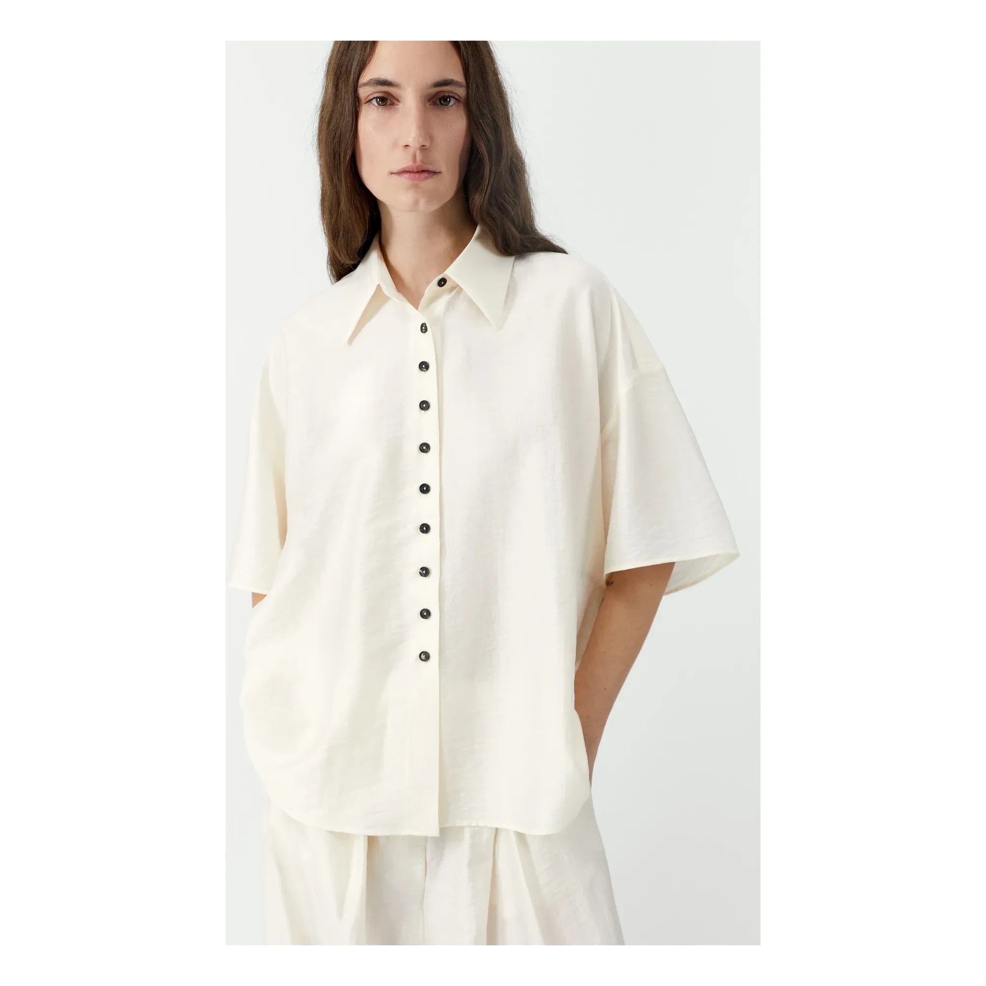 Cordera - Camisa de Manga Corta | Blanco