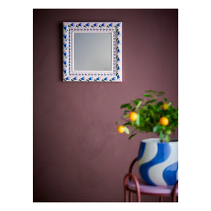 Bloomingville - Espejo de pared Badia, pino | Rosa