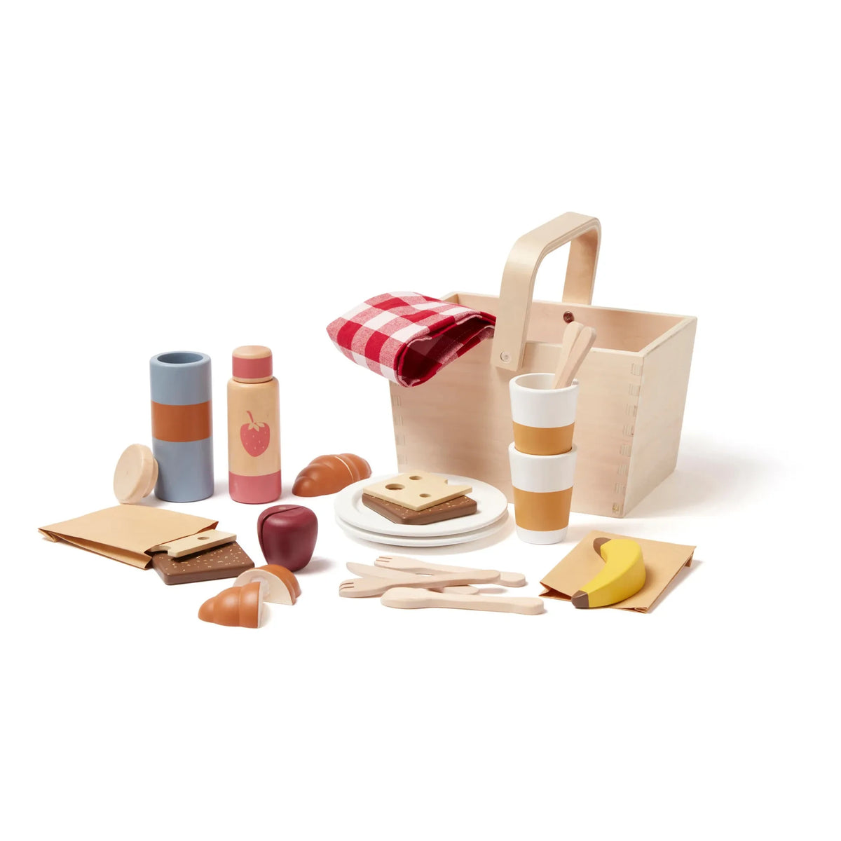 Kid's Concept - Cesta de Picnic de Madera