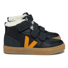 Veja - Zapatillas V-10 Mid Scratch Lined | Negro