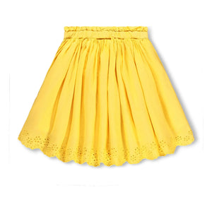 Molo - Falda blanca Algodón orgánico | Amarillo