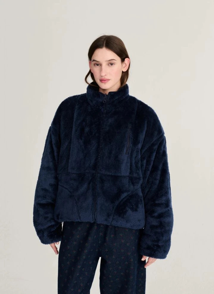 Bobo Choses - Chaqueta sherpa cómoda | Marrón oscuro