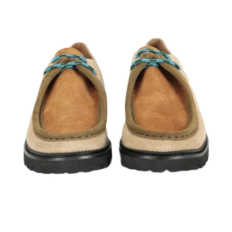 Bobo Choses - Zapatos de cuero Wallabees con bloques de color | Beige
