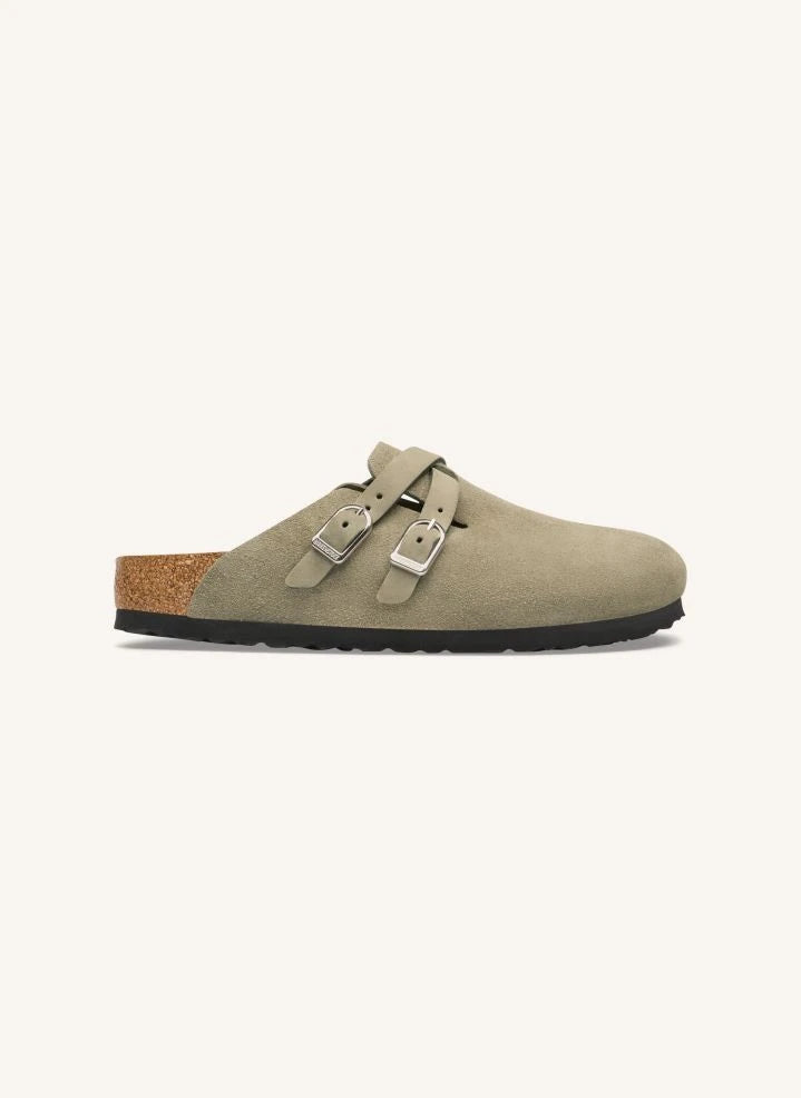 BIRKENSTOCK - Sandalias Blair de ante | Gris marrón