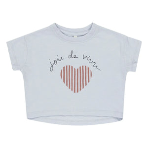 Rylee + Cru - Camiseta Joie De Vivre | Azul claro