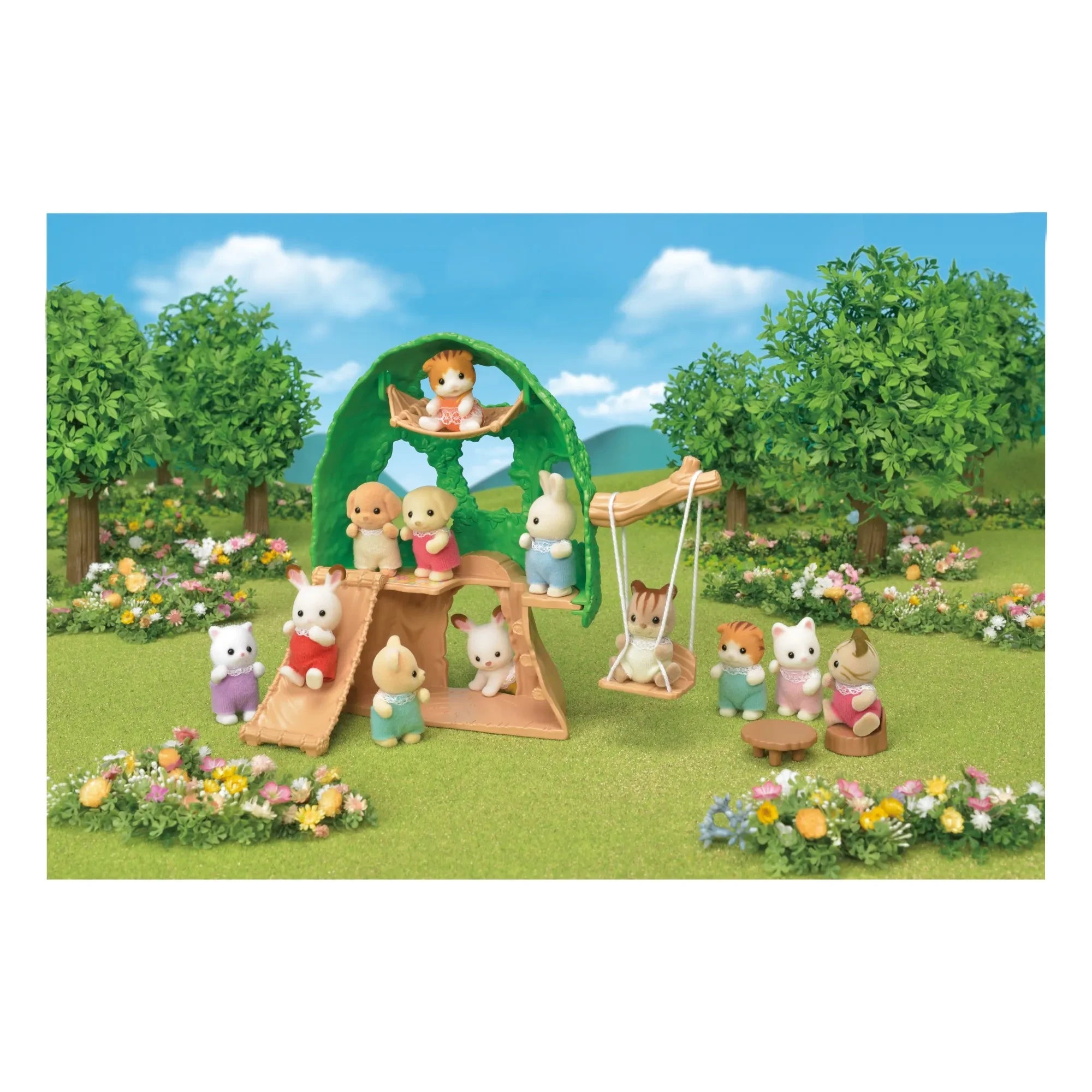 Sylvanian Families - Casita de Bebés y Muñeca Ardilla Bebé