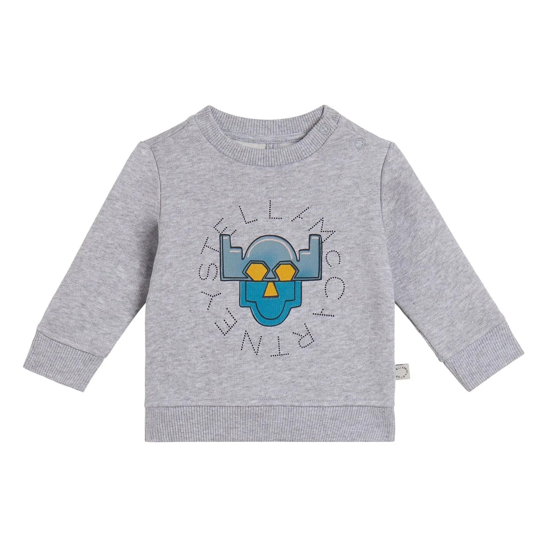 Stella McCartney Kids - Sudadera de superhéroe | Gris jaspeado