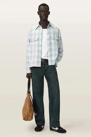 Camisa de algodón AllSaints SANTOS para hombre