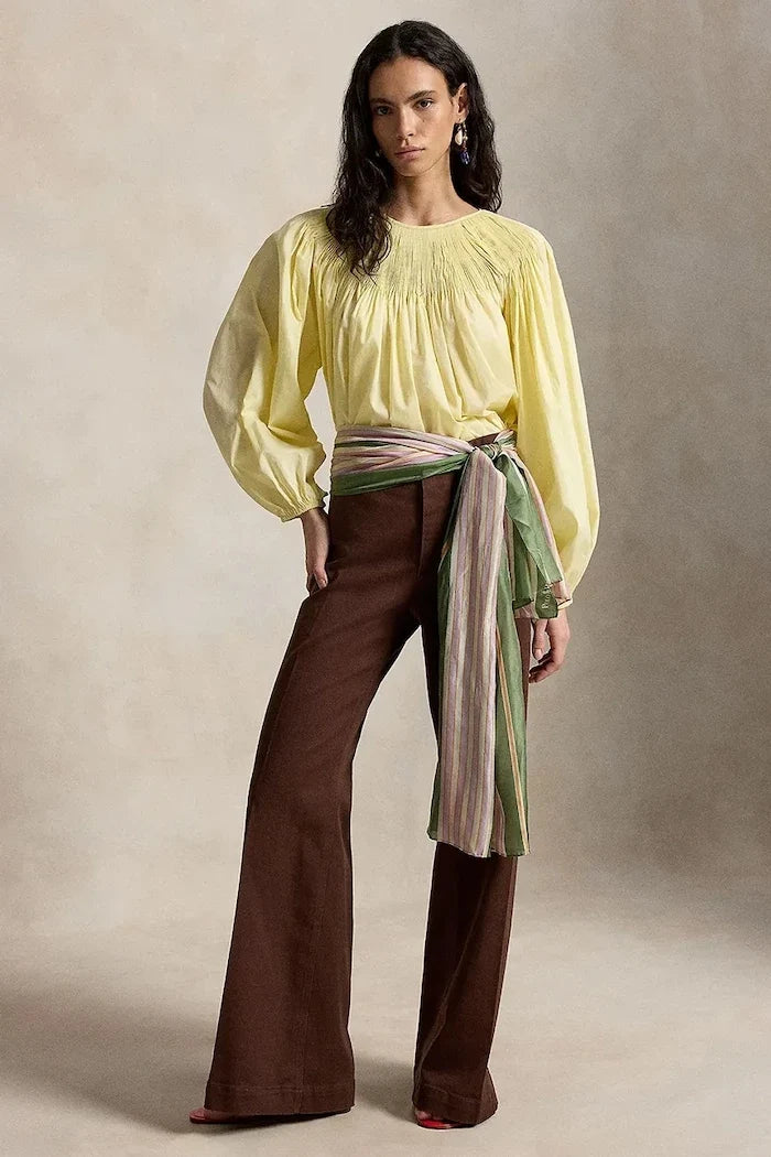 Blusa de algodón para mujer Polo Ralph Lauren