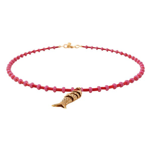 Camille Colette Studio - Collar de pescado Collioure | Rojo