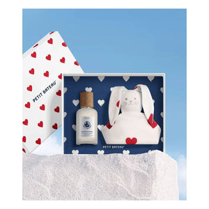 Petit Bateau - Set de regalo de nacimiento: perfume y peluche