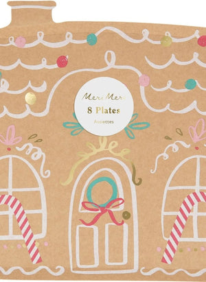 Meri Meri - Platos de papel con jengibre - Paquete de 8