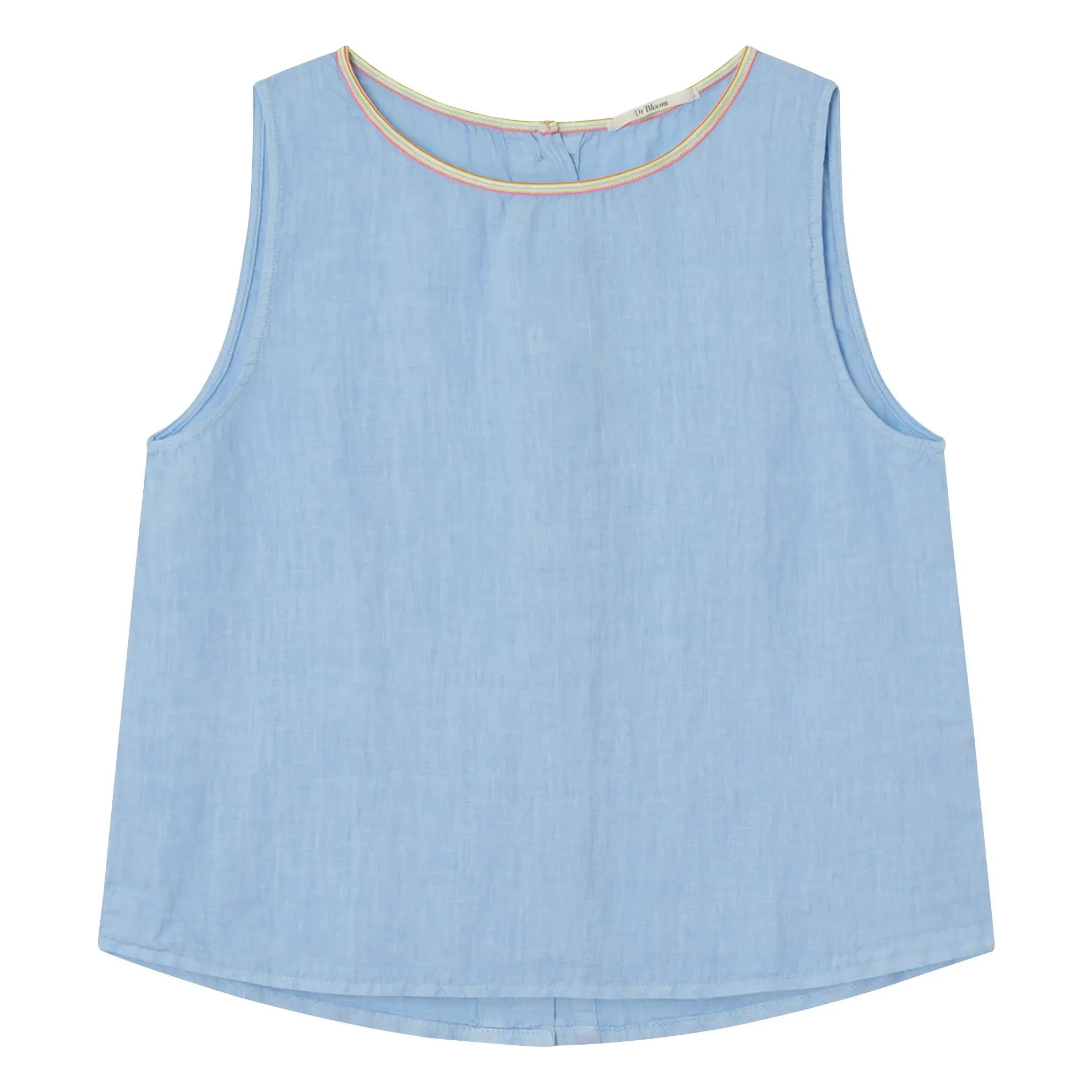 Dr Bloom - Blusa de lino Ana | Azul claro