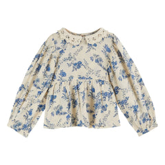 Emile et Ida - Blusa Fleurie con Cuello de Ganchillo | Crudo