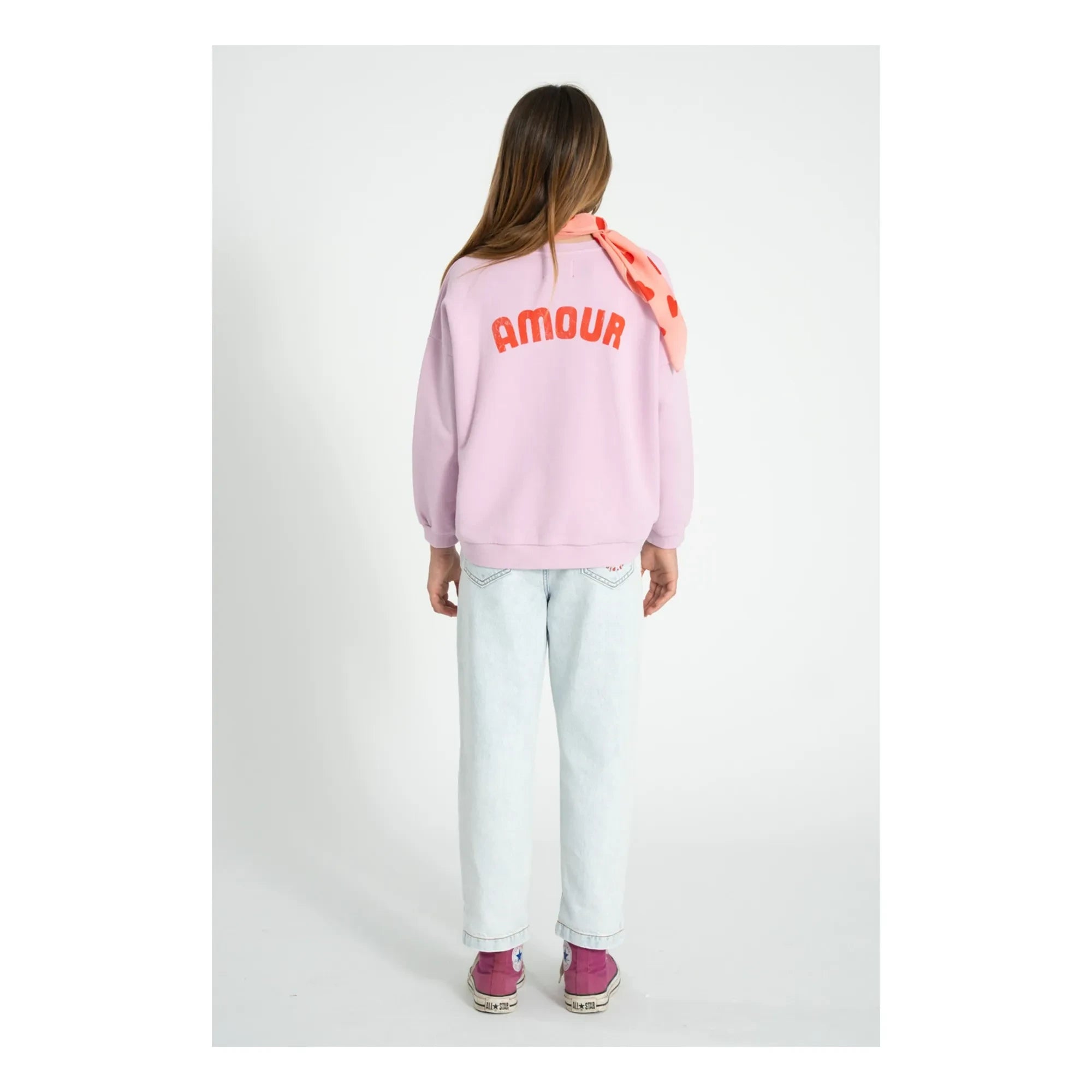Piupiuchick - Sudadera Love de Algodón Orgánico | Rosa
