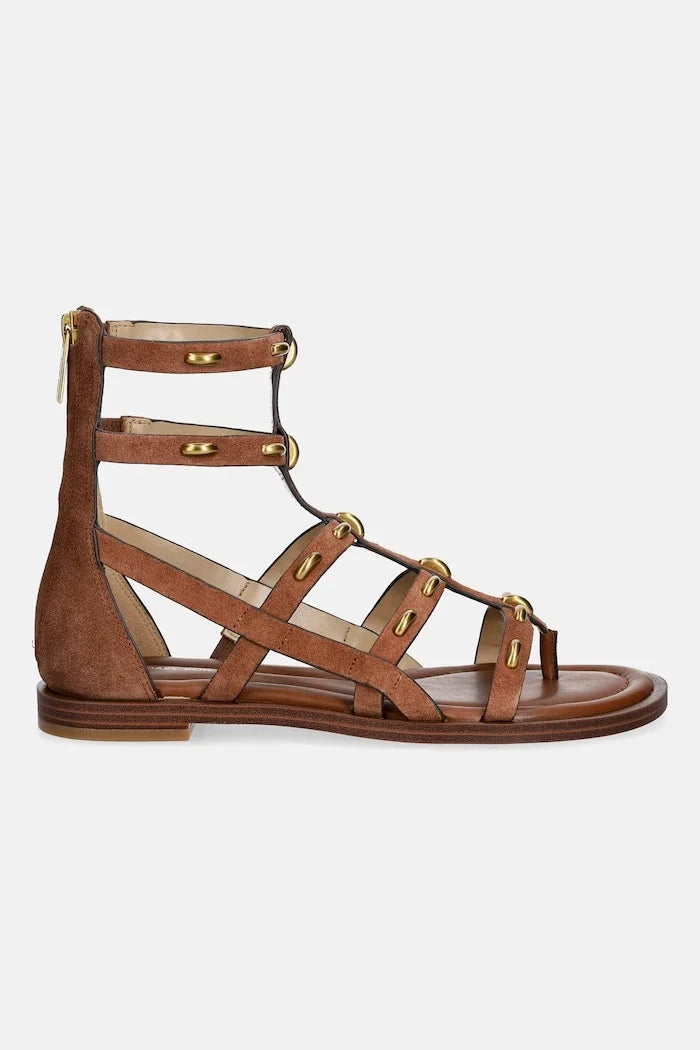 Sandalia plana de cuero para mujer Michael Michael Kors Noa