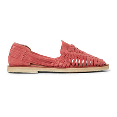 Mapache - Sandalias de Ante Alegre | Rojo Frambuesa
