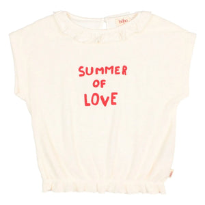 Búho - Camiseta Terry de volantes Summer Of Love | Crudo