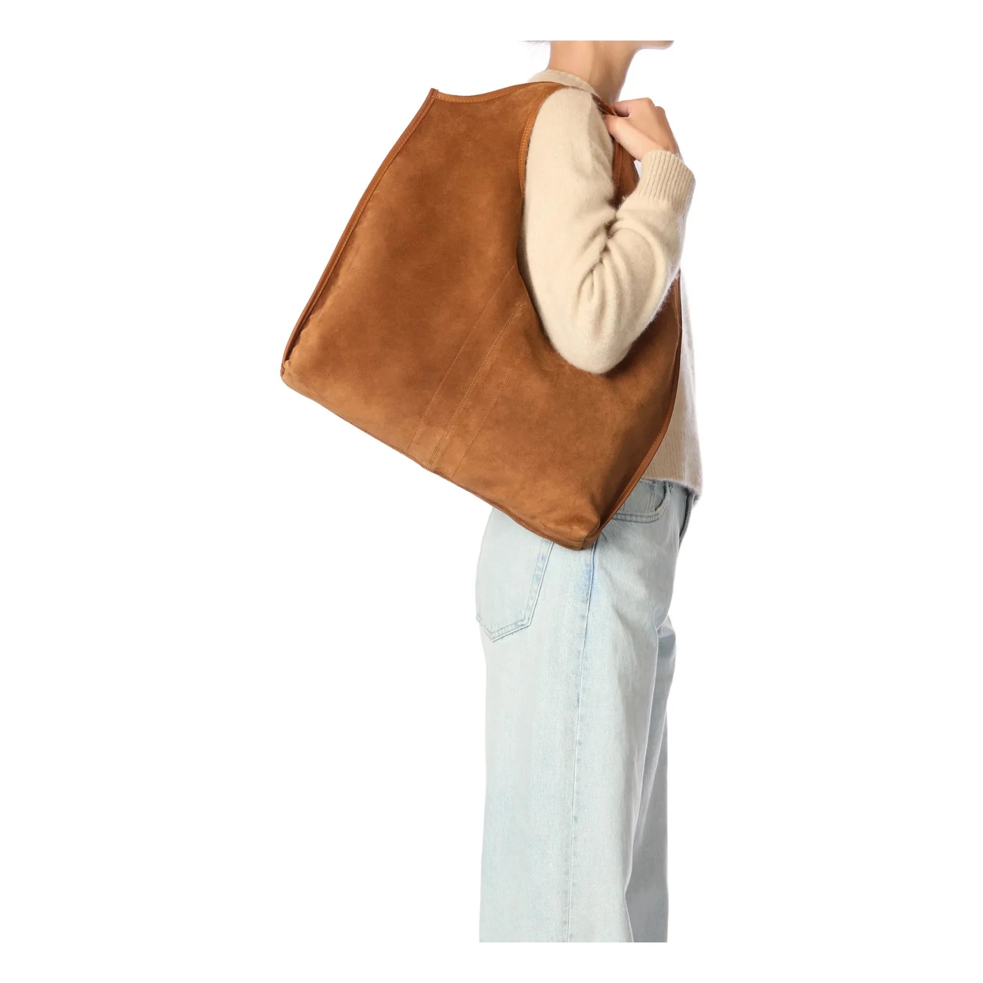Jérôme Dreyfuss - Bolso tote Paco Velvet Crust | Caramelo