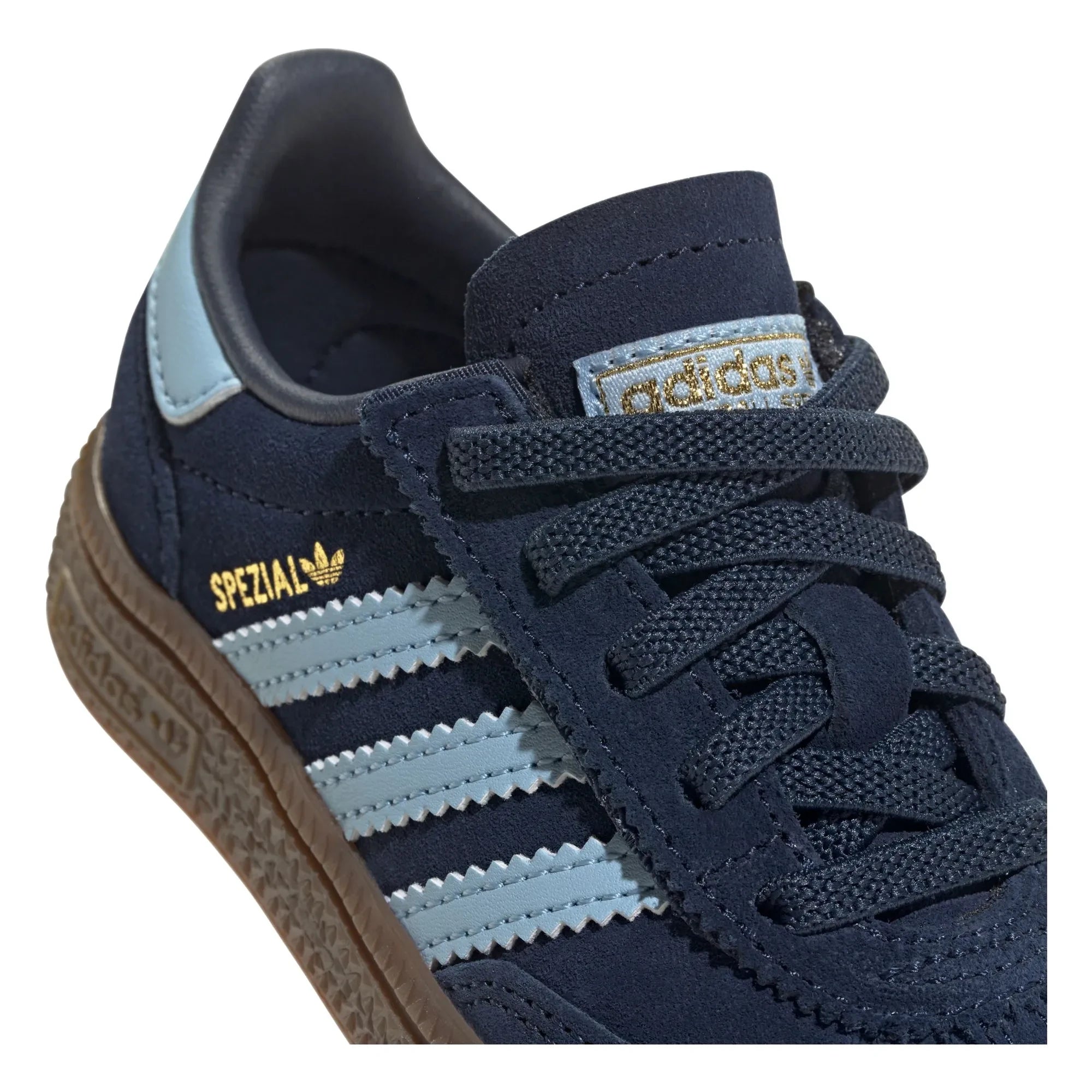 Adidas - Zapatillas de balonmano especiales, cordones elásticos | Azul marino