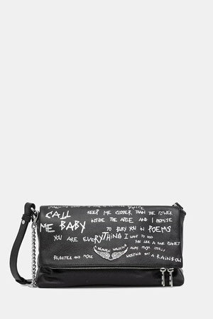 Bolso de piel ZADIG&VOLTAIRE ROCKY II GRAFFITI