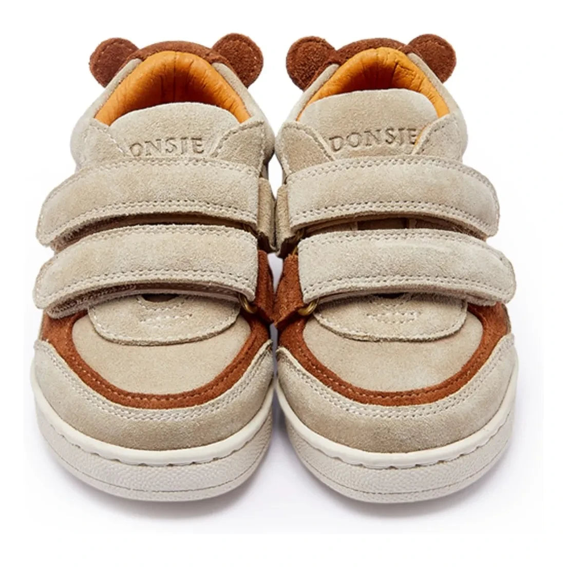 Donsje - Zapatillas de Velcro de Ante Oso Pinou | Beige