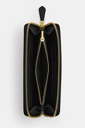 Cartera de cuero Coach Accordion Zip para mujer